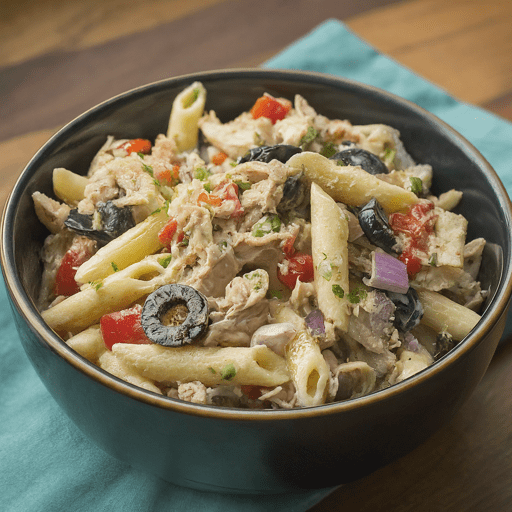 a bowl of tuna salad