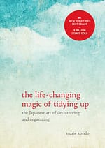 The cover to Marie Kondo's book The Life-Changing Art of Tidying Up