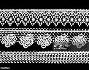 Beautiful examples of Victorian lace.