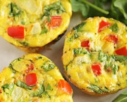 Muffins packed with veggies.