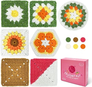 Crochet granny square kit