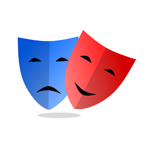 Comedy and Tragedy masks.
