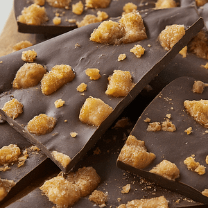 Pieces of cider donut bark.